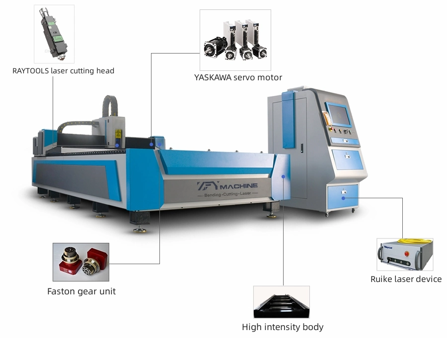 1000W/1500W/2000W/3000W/6000W CNC Machinery Equipment Price Laser Cutting Welding Metal Cutting 3015 Ss/CS/Aluminum/Brass Fiber