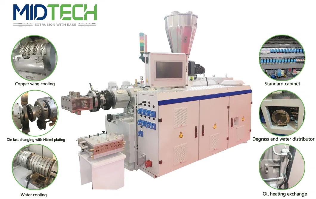 Plastic PVC/UPVC/CPVC/HDPE/PPR/LDPE/ Drip Irrigation/Conduit Cable/Currugated/Sewage/Pipe Tube Extruder/Extrusion Bending Production Line Making Machine Price