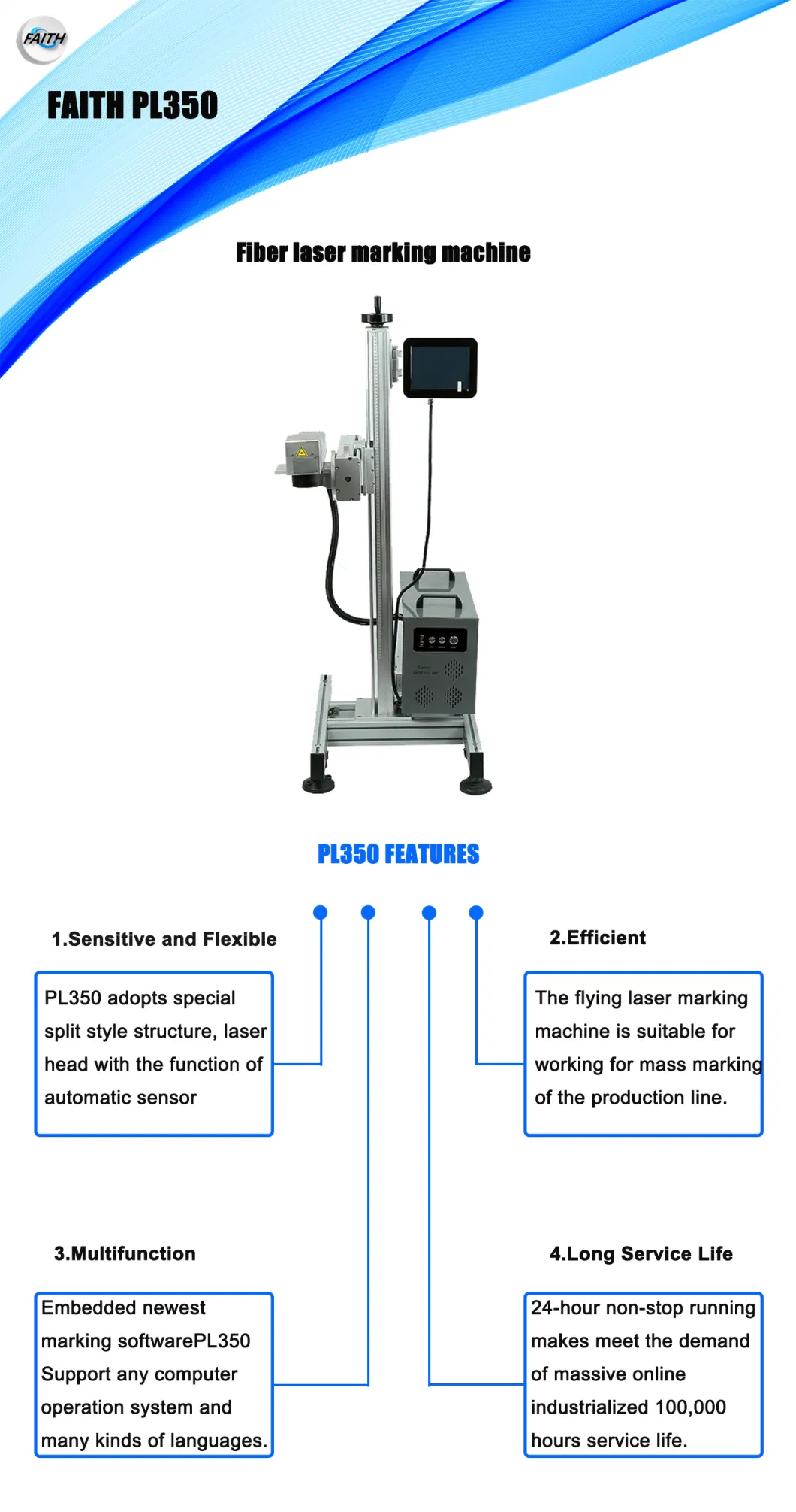 Factory Supply 20W Raycus CNC Mini Fiber Laser Marking Machine /Fiber Laser Marker for Keypad