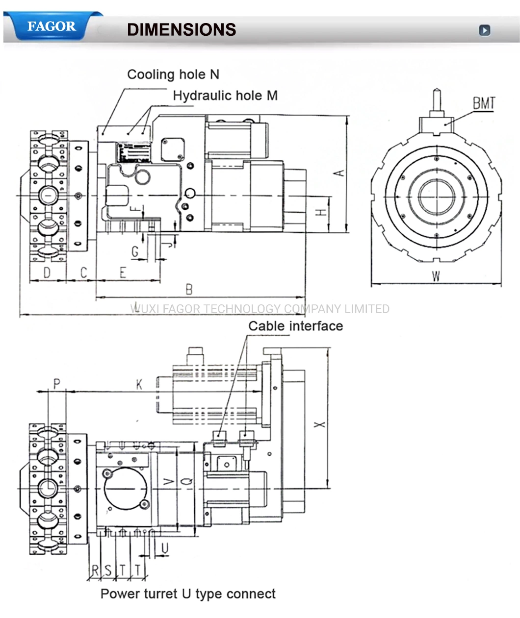 R Series Radial Servo Power CNC Lathe Turret