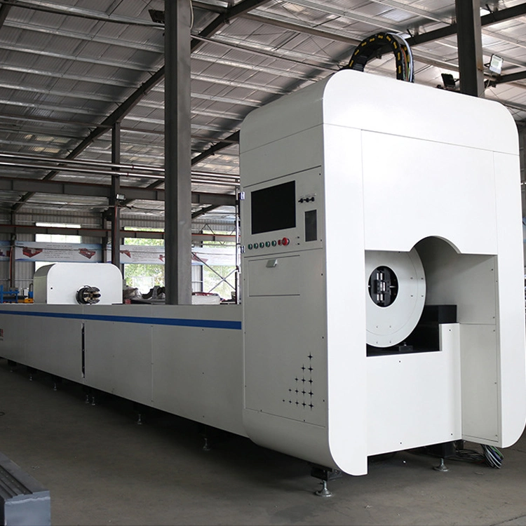 Fully Auto CNC Pipe Tube Fiber Laser Cutting Machine Compressor Joint Cutting