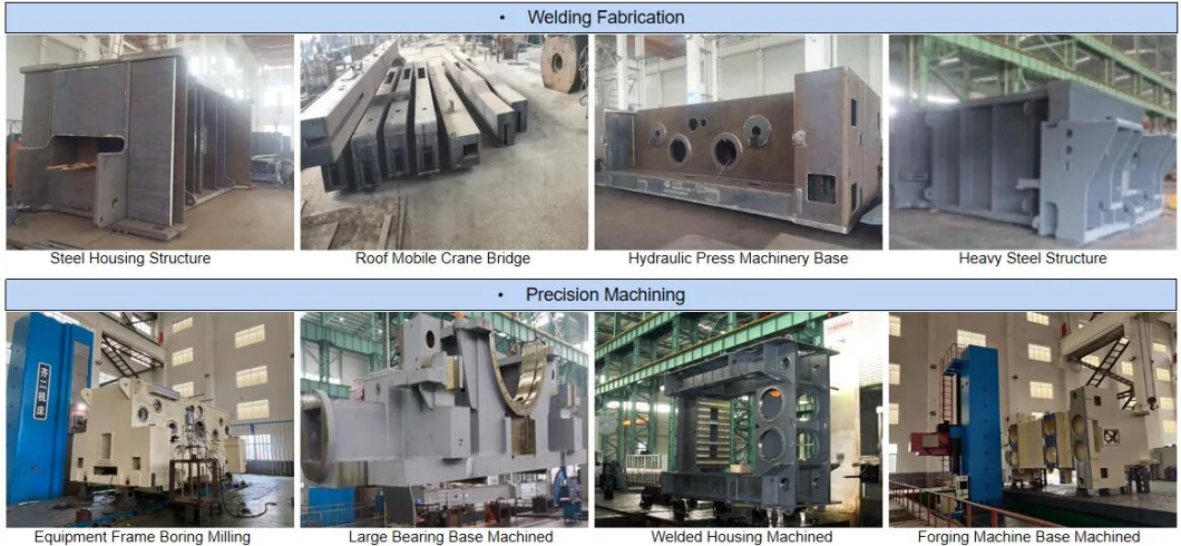 China Custom Base Frame Metalwork Fabrication Welding Bending Forming Cutting Machining of Steel Weldment
