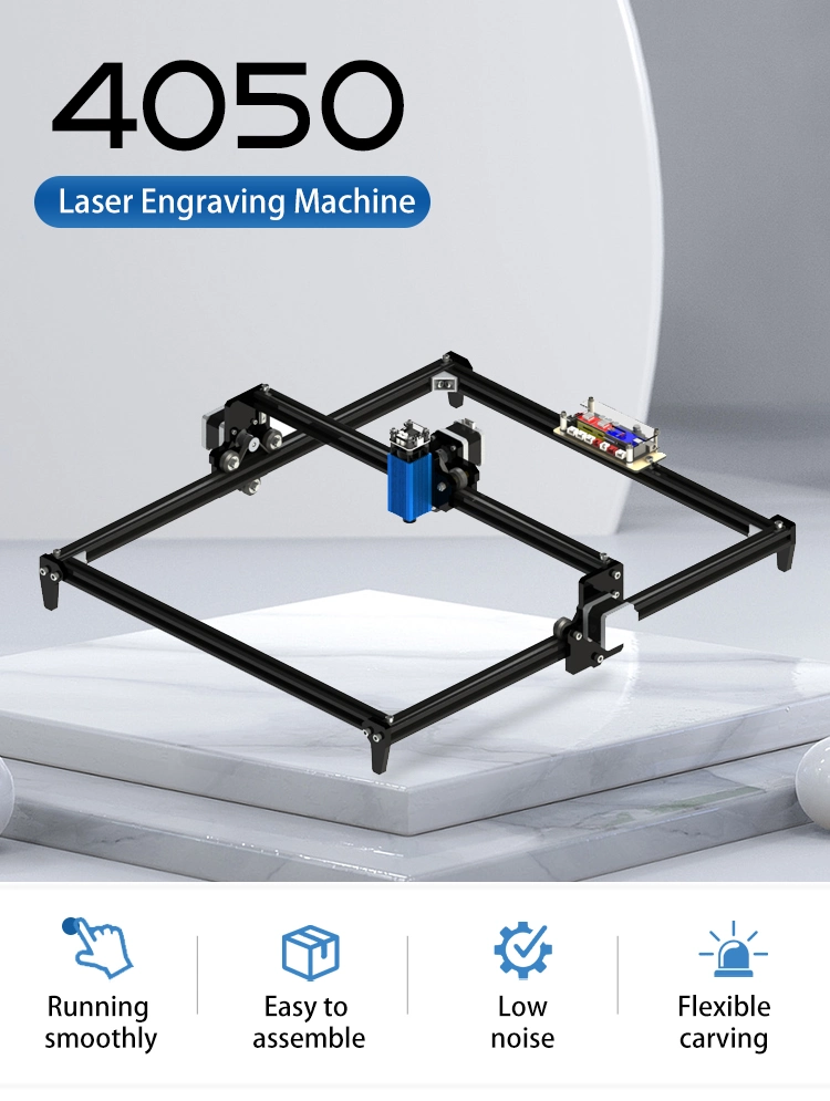 DIY 4050 Laser Engraving Machine with 0.5W 2.5W 3.5W 5.5W 15W Laser Cube for Plywood and Leather