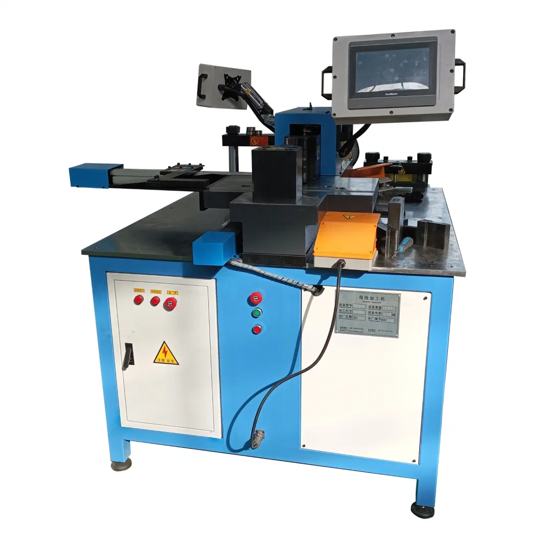 Factory Selling Turret Busbar Bending Punching Shearing Machine with Double Foot Pedal