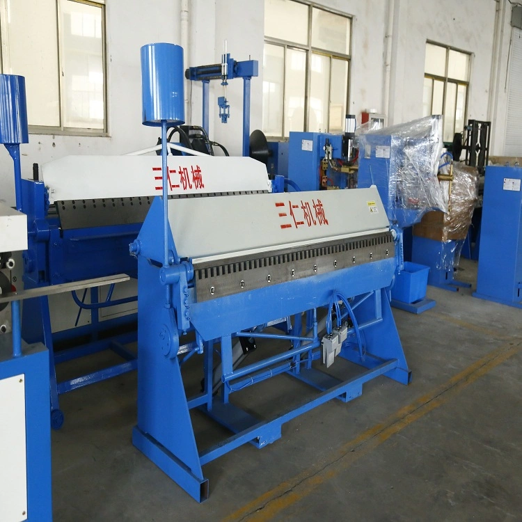 Pneumatic Air Duct Plate Bending Folder Machine Square Pipe Supporting Machine