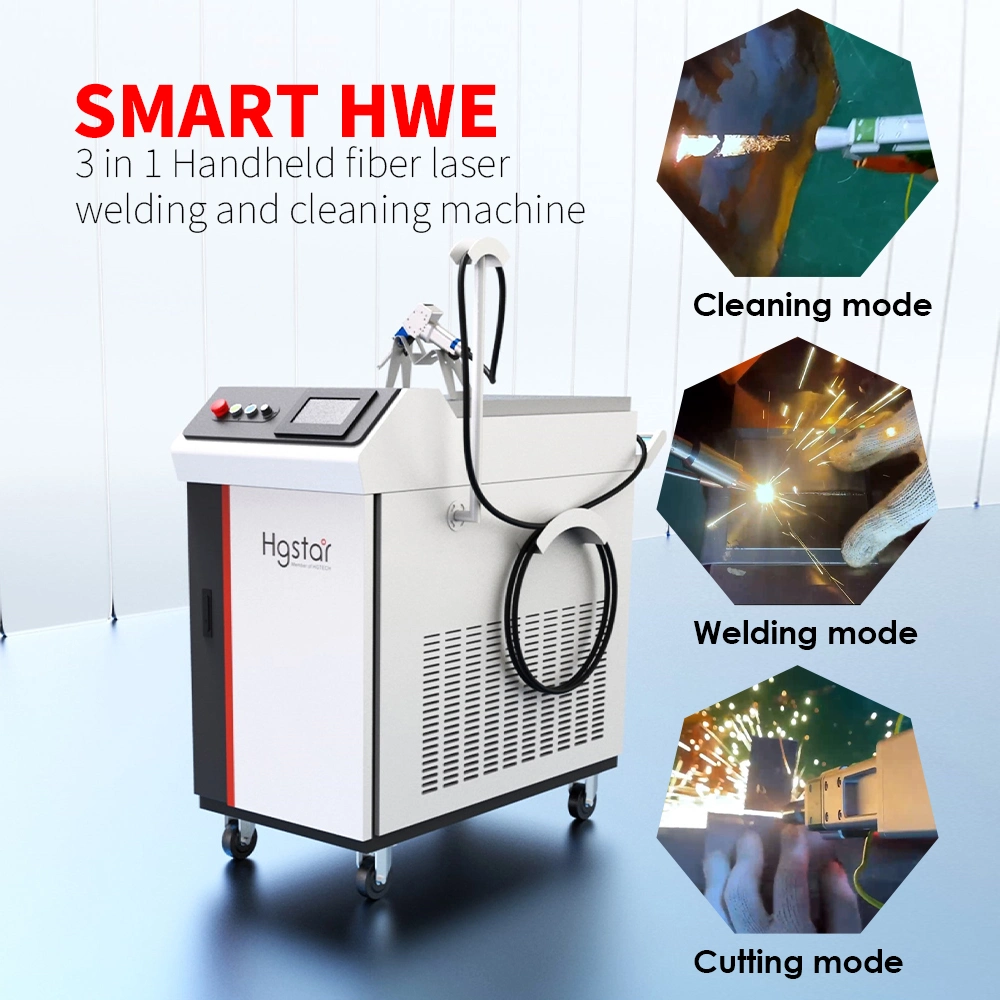Easy Maintenance High Processing Efficiency Multifunction 1000W2000W3000W CNC Fiber Laser Handheld Portable Welding Cutting Cleaning Machine with CE