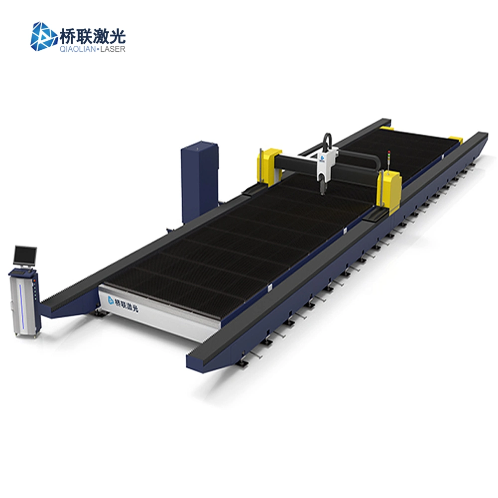 2500*8000mm 10kw Fiber Laser Cutter Desktop with Plate Weld Machine Body Stable