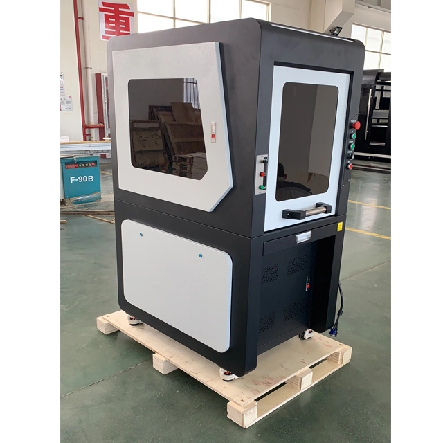 50W Jpt Fiber Laser Marking Machine Fiber Laser Engraver with 175*175mm Lens and D80 Rotary Axis