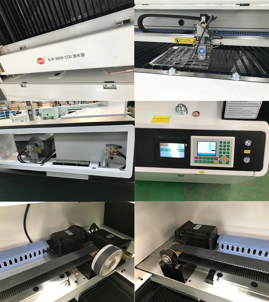 CO2 CNC Laser Engraving Cutting Machine Long Service Life Laser Device Mixed Metal and Non-Metal Use