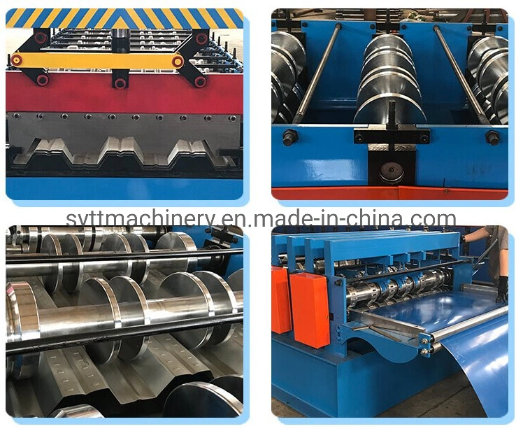 Galvanized Floor Deck Tile Pressing Machine Roof Panel Cold Bending Forming Equipment