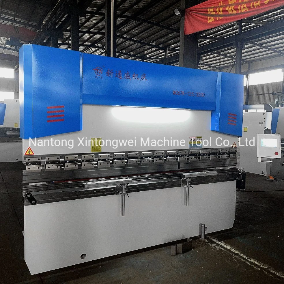 Wc67K-130t3200 CNC Press Brake, Tp10 Controller with Mechanical Crowning System