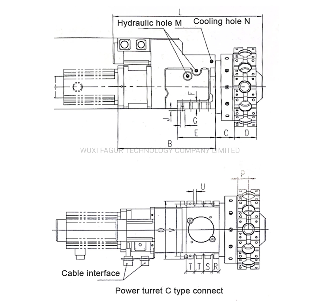 R Series Radial Servo Power CNC Lathe Turret