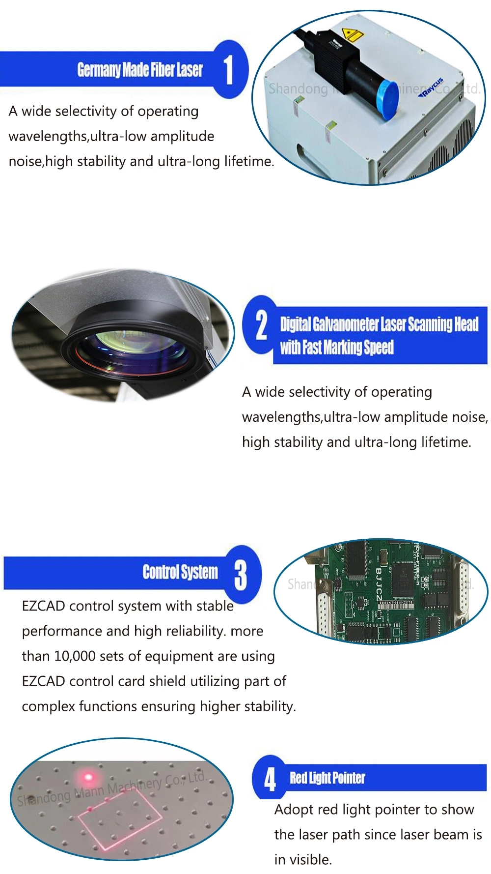 30W Aluminium Steel Big Size Products Portable Fiber Laser Marking/Engraver Price