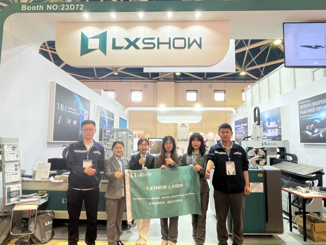 Lxshow Affordable 1kw 2kw 3kw 4kw Automatic Loading and Unloading Fiber Laser Cutting Machine / CNC Pipe Laser Cutting Machine