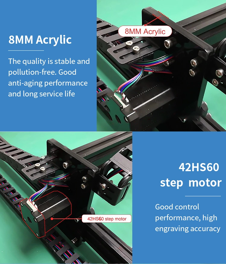 Big Area Laser Engraver with 80W Laser Head for Wood Cutting