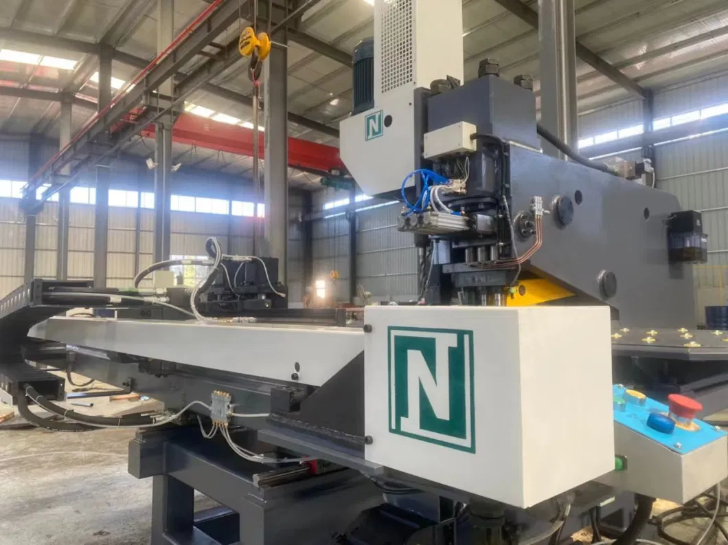 CNC Hydraulic Punching Drilling Machine Steel Plate Metal Plates Peb Fabrication Thickness Plate Punching Drilling Equipment Press Punch Machining Part