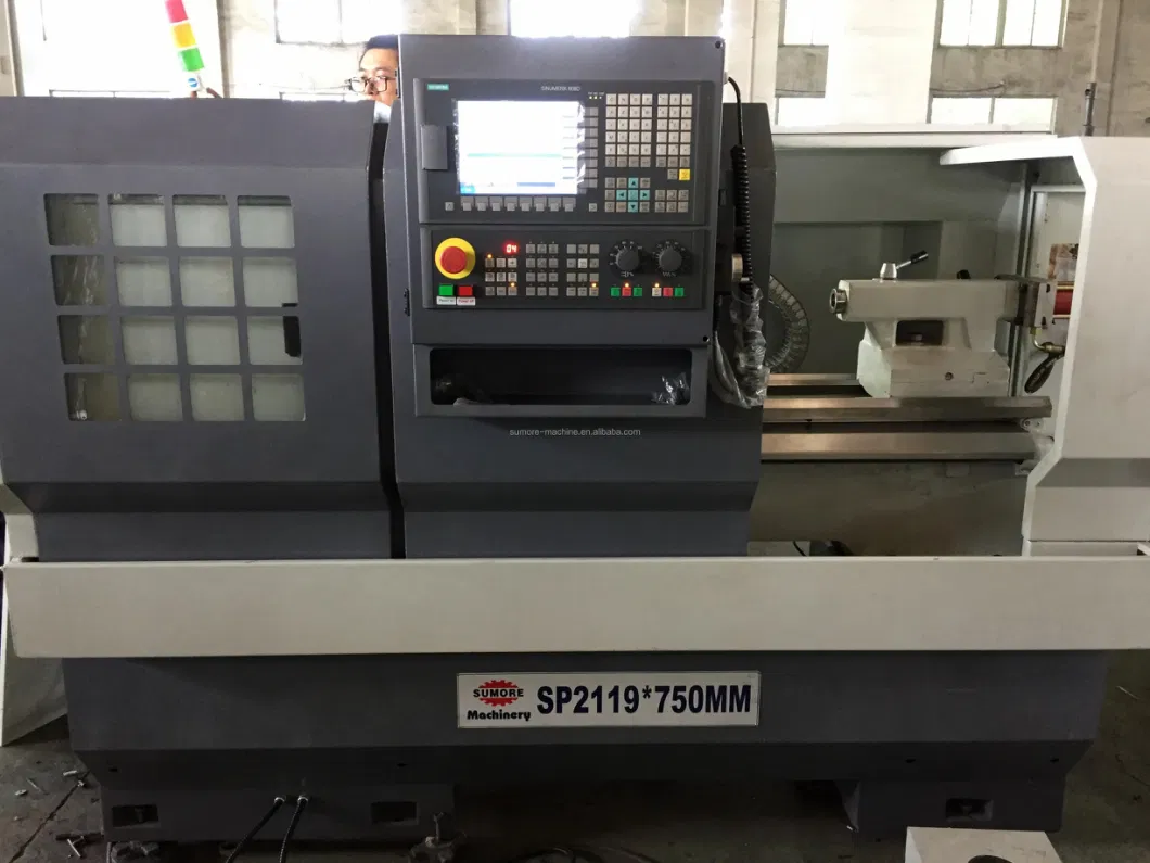 Ck0640 Ck6136 Ck6140 Ck6150 Ck6166 Ck6180 1/1.5/2/3m Siemens GSK Fanuc Frame Automatic CNC Torno Metal Lathe Machine with 6/8 Way Turret Hongda ODM Horizontal