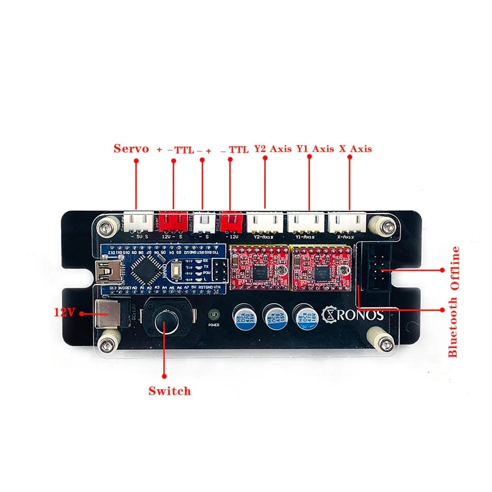 Homemade 5.5W Laser Engraving Machine with Grbl Control for Nameplates