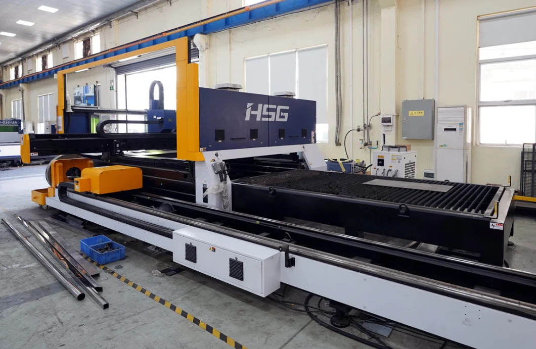 Plate and Tube Fiber Laser Cutting Machine with Protective Cover