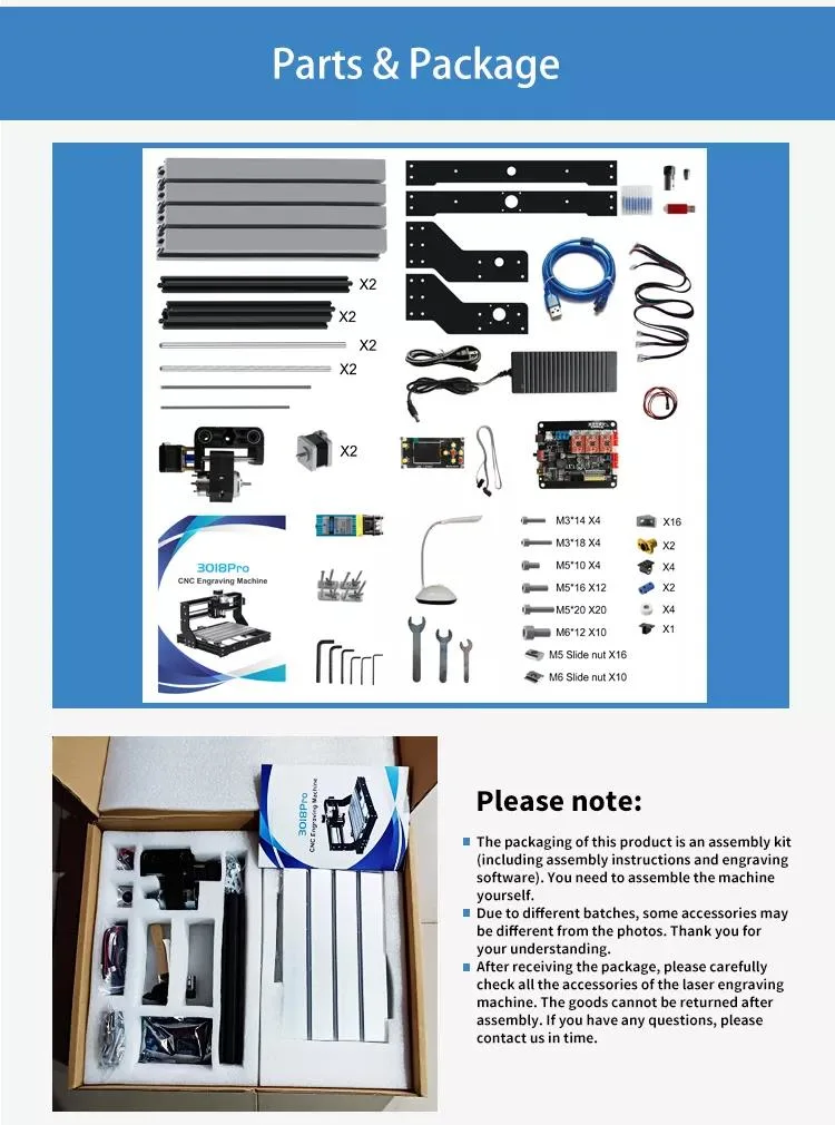 CNC3018PRO Laser Dual-Use Small Three-Axis Engraving Machine