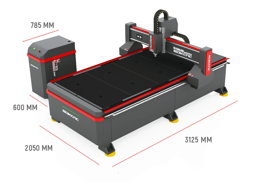 Wood MDF Acrylic Metal Engraving Cutting Machine CNC Router CCD