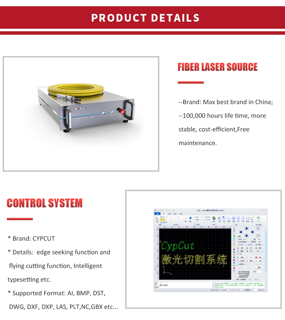 CNC Sheet Metal Laser Cutting Machine Price/Fiber Laser Cutting 1500W 1kw 2kw 3kw From China