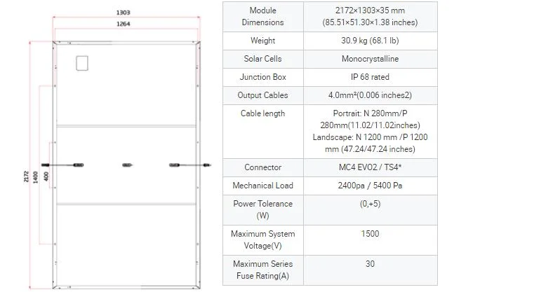 Trina Solar 585W to 605W High Efficiency Mono Solar Power Panel PV Solar Module Portable Flex