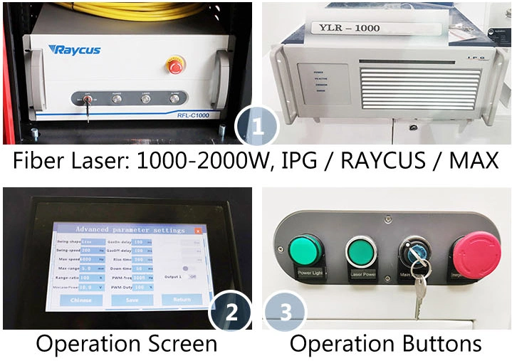 Ultra-High Quality Multifunction Handheld 3 in 1 CNC Portable Fiber Laser Welding Cutting Cleaning Rust Removal Machine 1000W 1500W 2000W 3000W