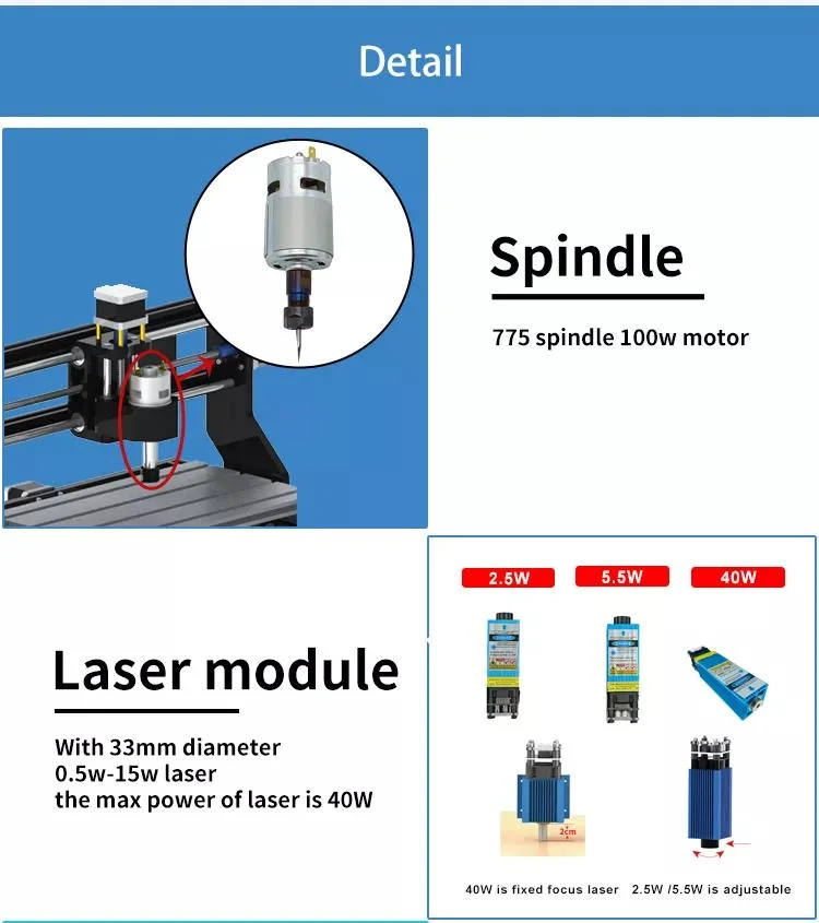 CNC3018PRO Laser Dual-Use Small Three-Axis Engraving Machine