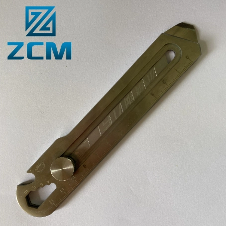Customized CNC Laser Cutting Machined Metal Stainless Steel Alloy Small Mini EDC Knife Tool Cutter Manufacturing