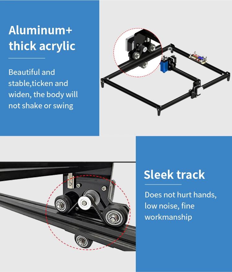 DIY 4050 Laser Engraving Machine with 0.5W 2.5W 3.5W 5.5W 15W Laser Cube for Plywood and Leather