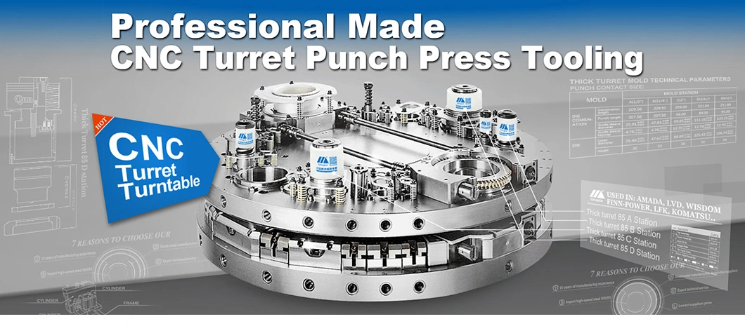 CNC Punch Press Tools Thick Turret Energy-Efficient Tooling Hit The Head
