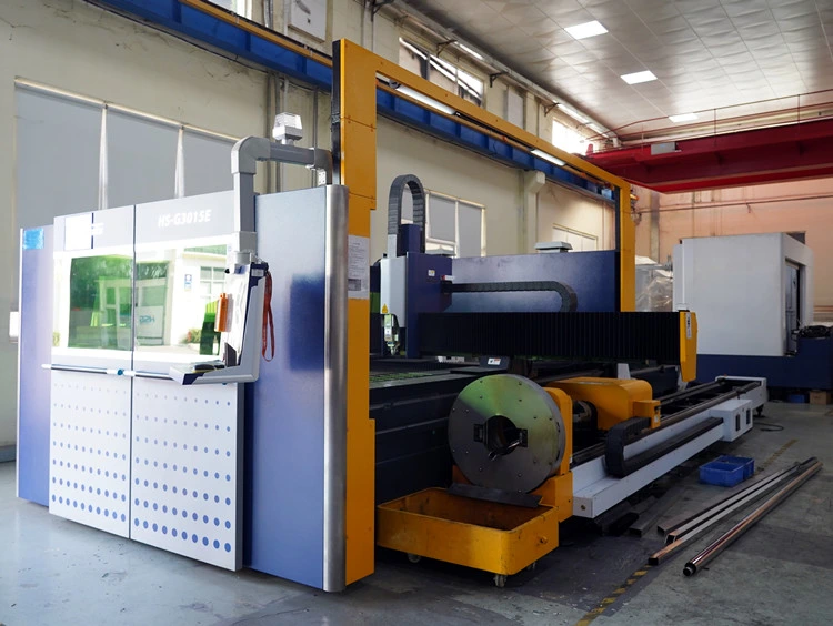 Plate and Tube Fiber Laser Cutting Machine with Protective Cover