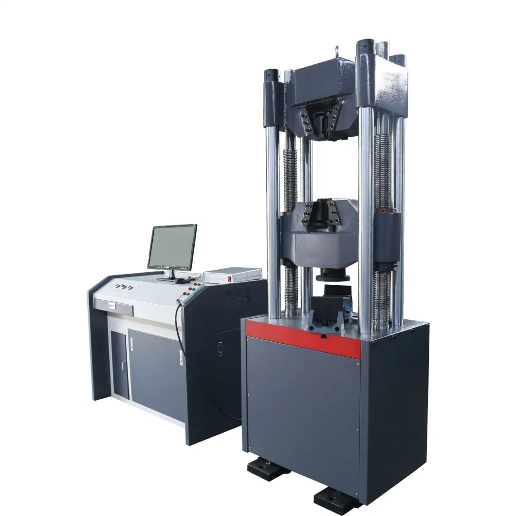 Electro-Hydraulic Laboratory Tensile Compressive Strength Bending Testing Equipment for Metal Steel Test with Extensometer