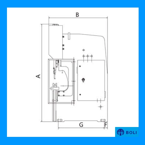 Hydraulic Metal Plate Bender Automatic / Auto CNC Bending Sheet / Steel Press Brake Machine