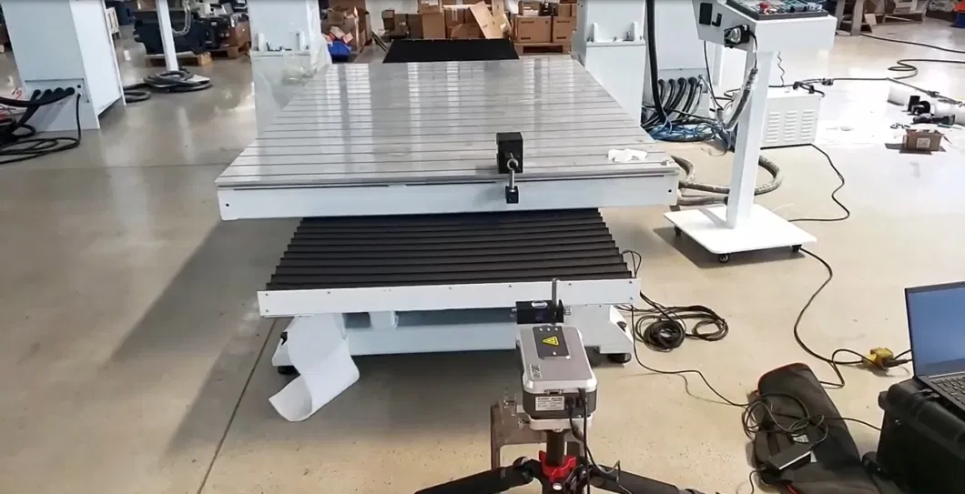 Rbt 5 Aixs Twin Table CNC Punching, Cutting and Trimming Router Machine