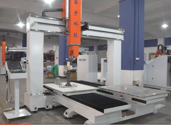 Rbt 5 Aixs Twin Table CNC Punching, Cutting and Trimming Router Machine