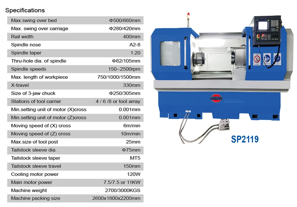 Ck0640 Ck6136 Ck6140 Ck6150 Ck6166 Ck6180 1/1.5/2/3m Siemens GSK Fanuc Frame Automatic CNC Torno Metal Lathe Machine with 6/8 Way Turret Hongda ODM Horizontal