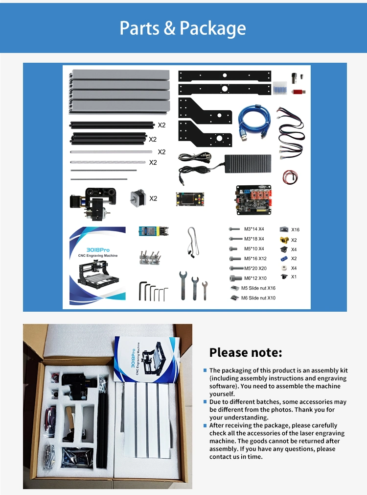 15W 3018 PRO CNC Laser Engraving Machine with 100W Spindle