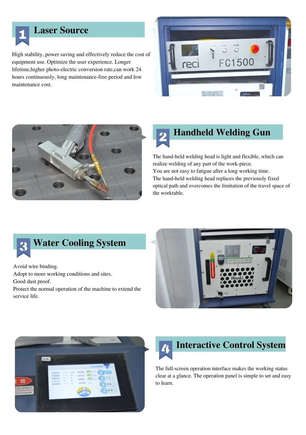 2000W Handheld Fiber Laser Welding Machine CNC Metal Welding Machine Laser for Alloy Aluminum Copper Galvanized Steel