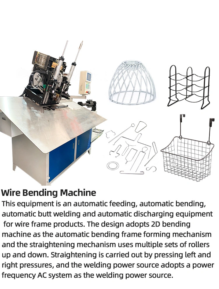 Automatic Stainless Steel Wire CNC 2D 2-6mm Wire Bending Machine