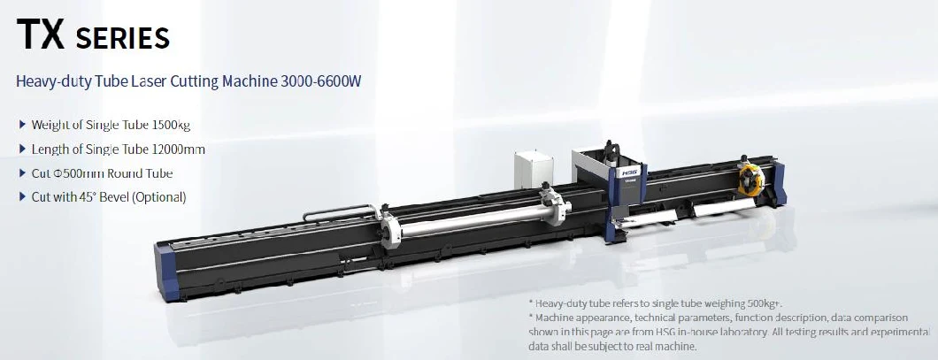 Carbon Steel CNC Laser Cutting Machine 3000W/4000W/6600W Heavy Duty Laser Cutter Cutting for Tube Iron/Copper/Aluminum Pipe Metals