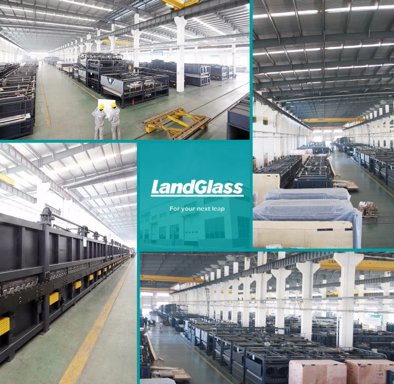 Landglass Convection Low-E Clear 4-19mm Single Curvature Bent Car Sidelite Glass Tempering Bending Machinery