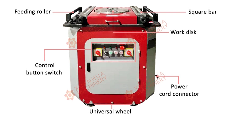 Automatic Reinforced Steel Aluminum Flat Bar Rebar Bending Machine