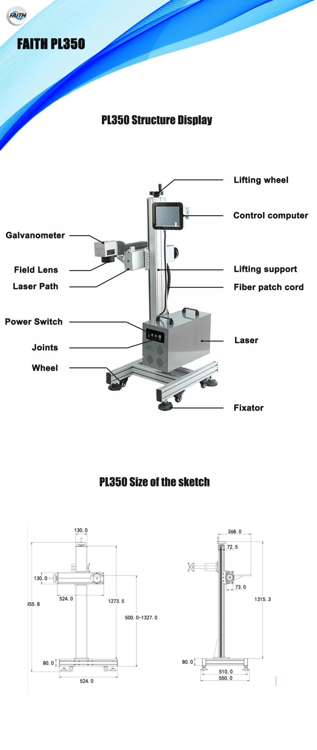 Factory Supply 20W Raycus CNC Mini Fiber Laser Marking Machine /Fiber Laser Marker for Keypad