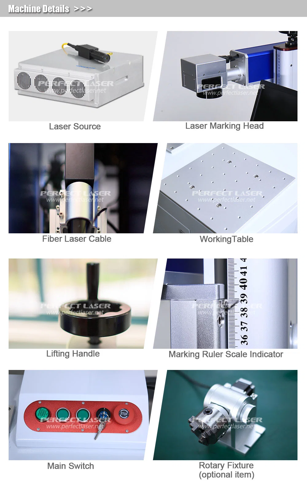 Ipg Raycus Max Metal Parts Fiber Laser Marking Machine