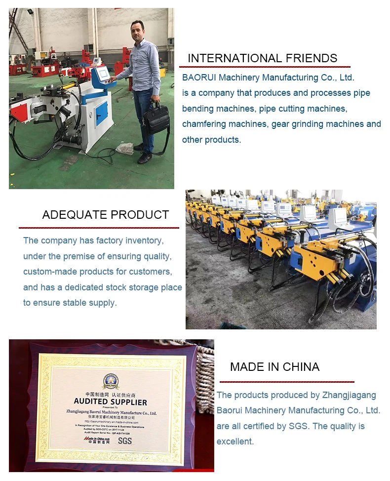 Hydraulic Pipe and Tube Bending Machine with High Accurcay Stainless Steel Carbon Steel Iron Metal Pipe Bending Machine