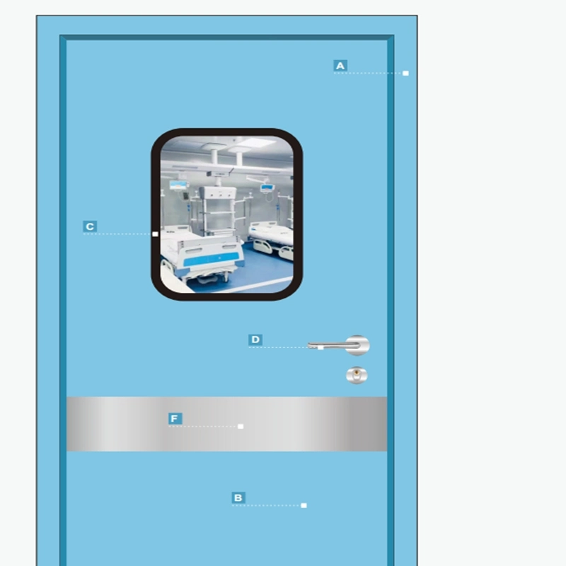 Steel Clean Door Manual Panel Plus Outer Folding Type Factory Direct Sales