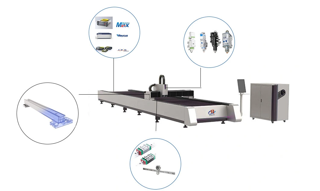 CNC Cutter Fiber Laser Cutting Machine for Sheet Metal