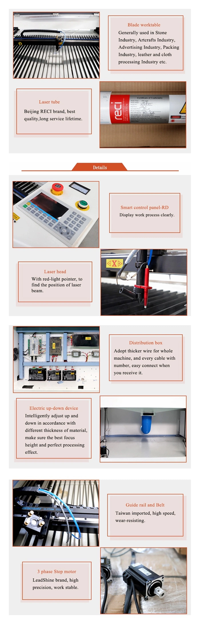 150W 1390 Metal and Non Metal CNC CO2 Laser Engraving and Cutting Machine for Metal